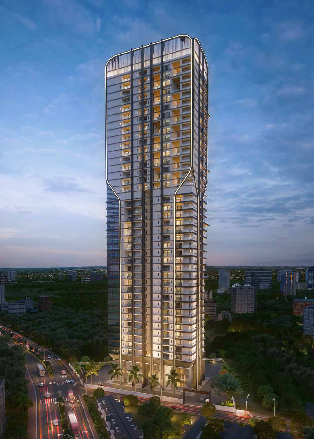 Eka One elite luxury tower with Lakeview and Skyview residences